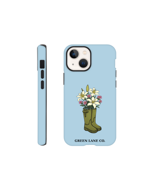 Flower and Wellies iPhone case