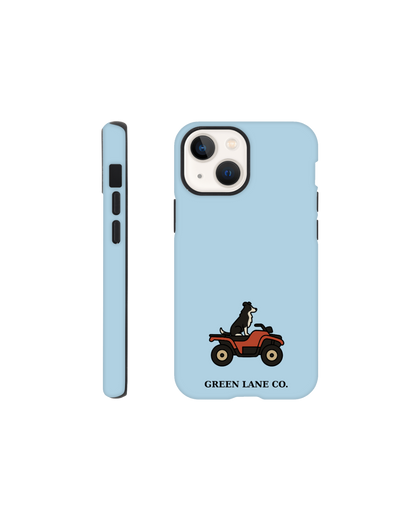 Dog on a Quad iPhone case