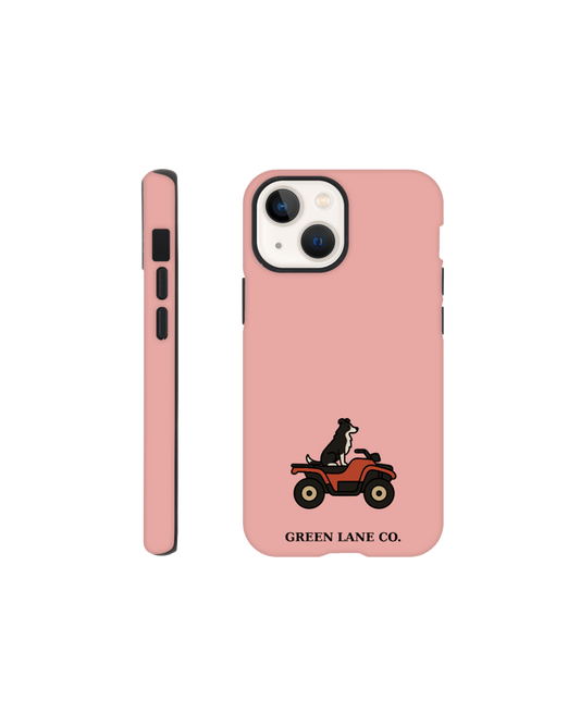 Dog on a Quad iPhone case